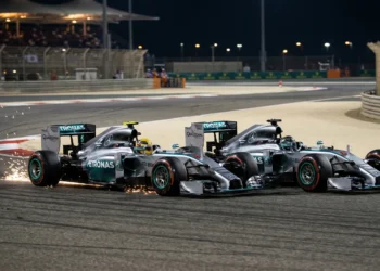 Hamilton en Rosberg De iconische clash in Bahrein 2014