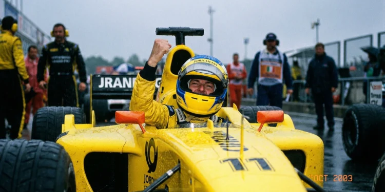 Heldhaftige zege: Jordan Grand Prix wint laatste F1-race in 2003