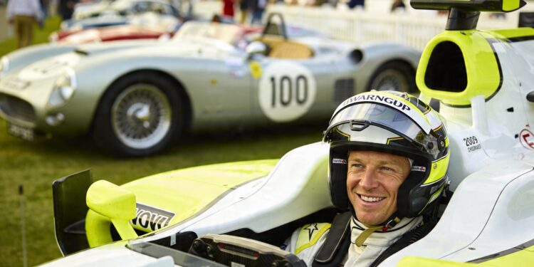 button herenigd met iconische brawn gp op goodwood