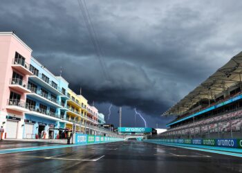forse onweersbuien bedreigen grand prix van miami