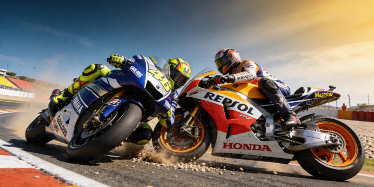 jerez iconisch circuit en het toneel van motogp dr