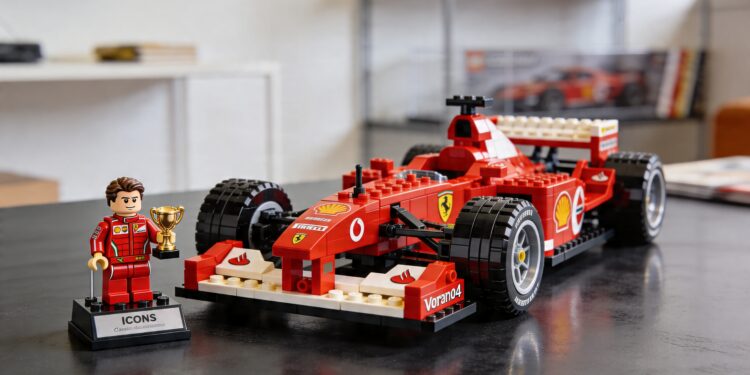 lego eert schumacher ferrari f2004 nu beschikbaar