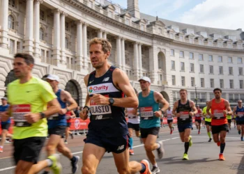 Sebastian Vettel rent London Marathon voor het goede doel
