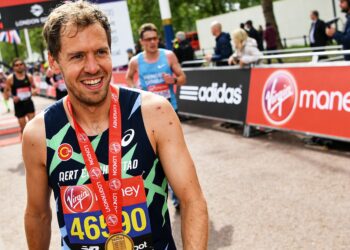 sebastian vettel haalt marathon doel in londen voo