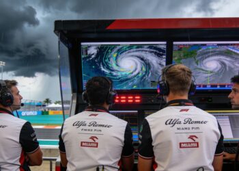 weersvoorspelling miami gp natte race dreigt op zo