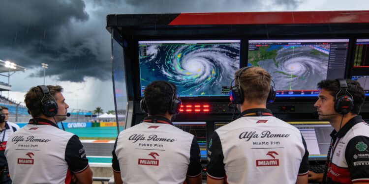weersvoorspelling miami gp natte race dreigt op zo