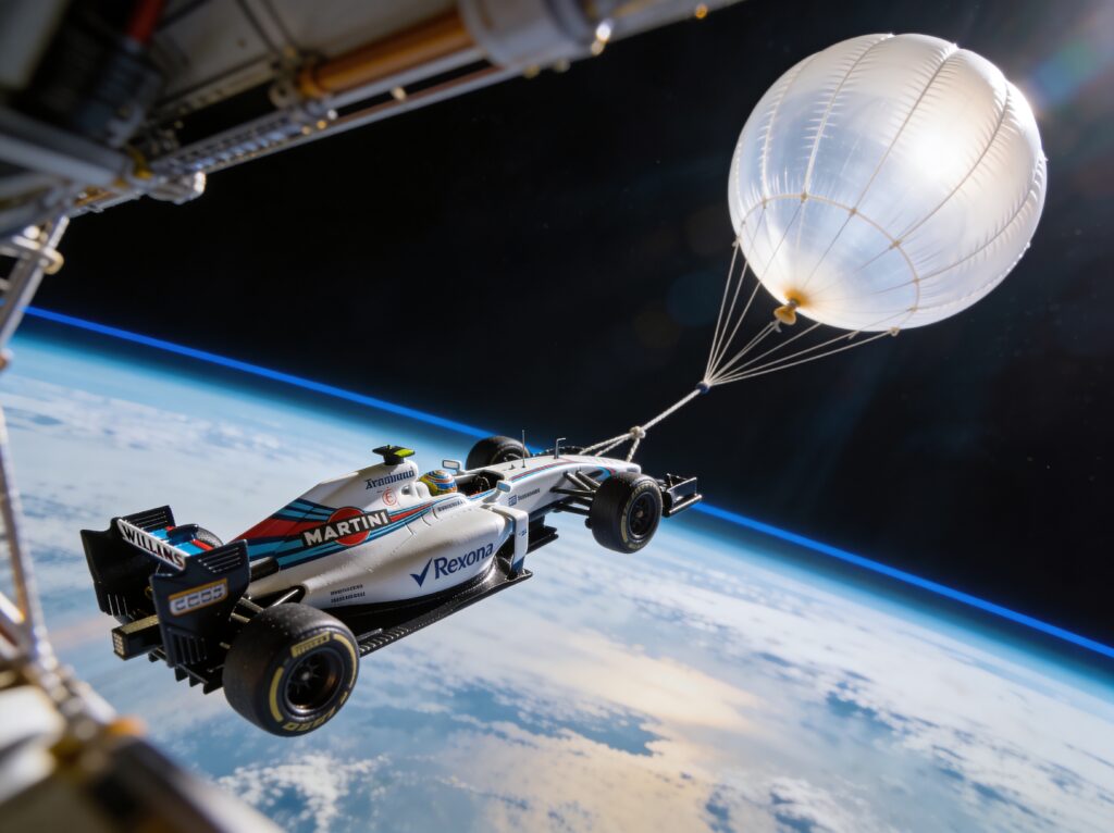 williams lanceert f1 coureurs naar stratosfeer bizar artemis eerbetoon