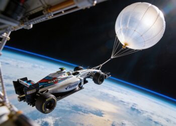 williams lanceert f1 coureurs naar stratosfeer bizar artemis eerbetoon
