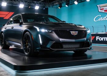 cadillac maakt indruk in miami met groot fan offen