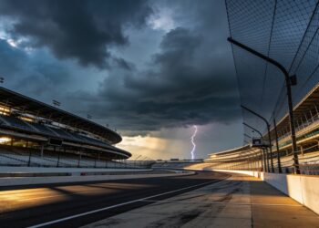dreigende onweersbuien zetten indy 500 op losse sc