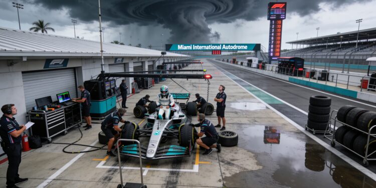 gp miami vervroegd door dreiging van zwaar onweer