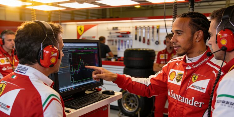 hamilton leidt ontwikkeling ferrari na doorbraak i