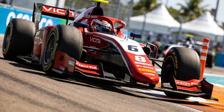 maini pakt f2 pole in miami na sessie vol incident