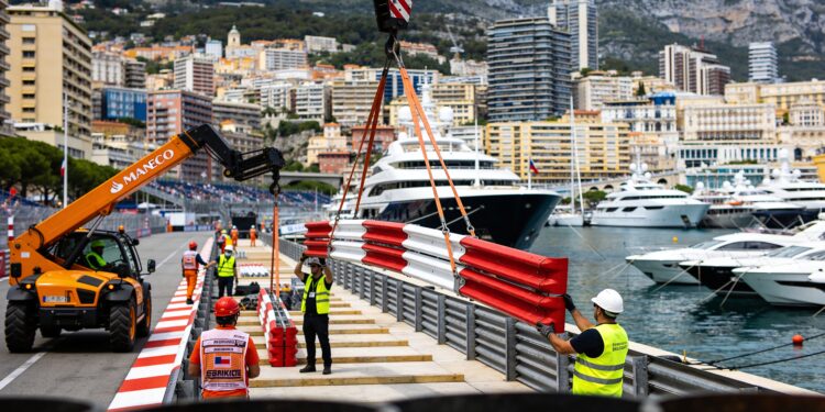 metamorfose monaco voor grand prix in volle gang