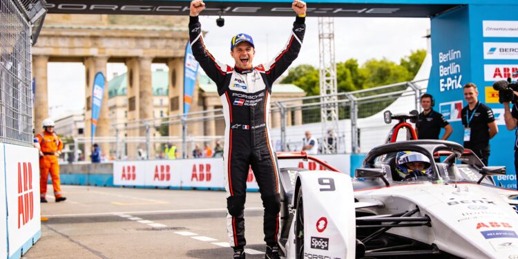 muller pakt eerste formule e zege in berlijn drama