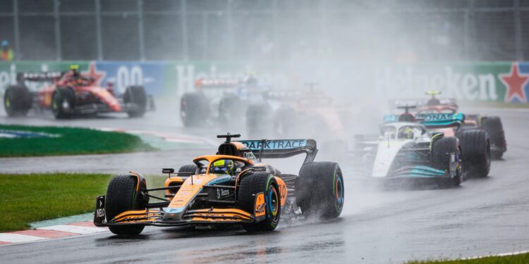 Norris pakt leiding na chaotische start van GP van Canada 1 norris pakt leiding na chaotische start van gp van