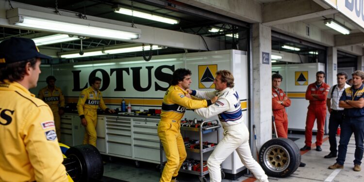op deze dag mansell en senna vechten het uit op sp