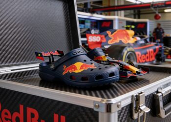 red bull en crocs onthullen op f1 auto geinspireer