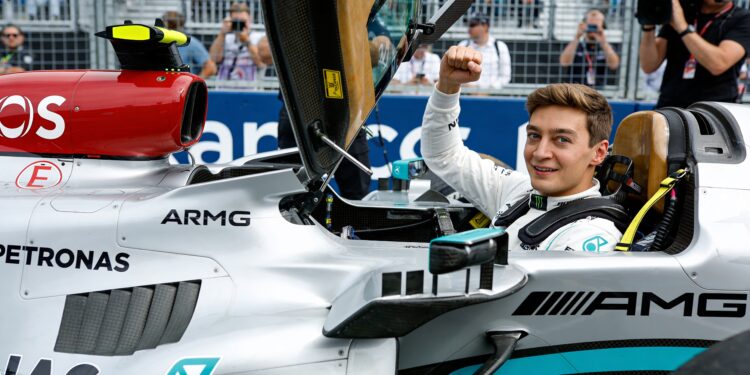 Russell pakt pole voor sprintrace Canada, Antonelli verrast op P2 1 russell pakt pole voor sprintrace canada antonelli