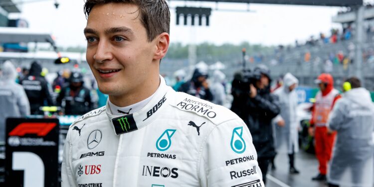 russell pakt sprintpole in canada forse boete voor