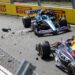 technisch drama voor lawson veroorzaakt crash met