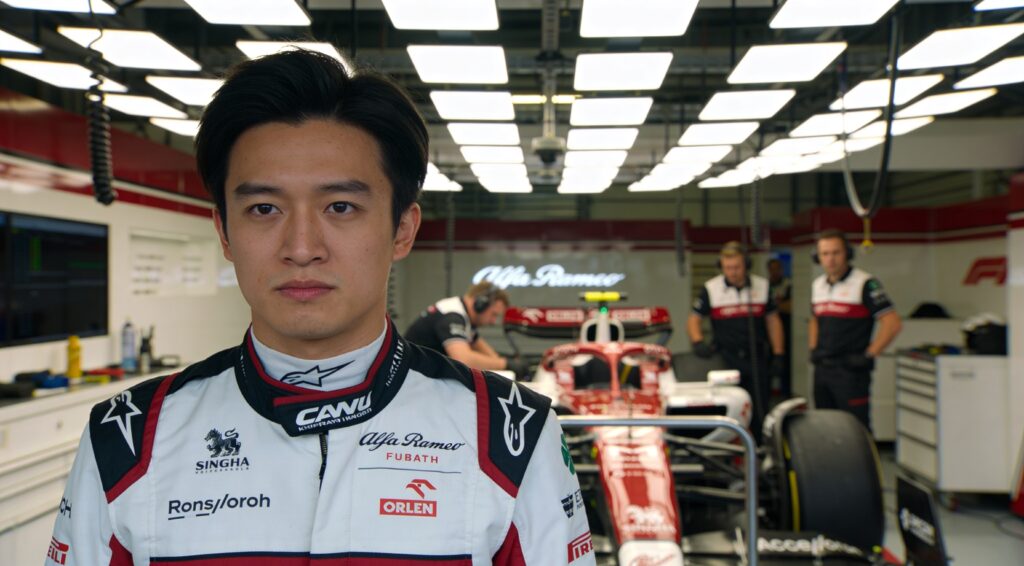 zhou guanyu stapt in cadillac voor pirelli test na