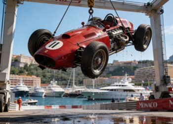 de dag dat f1 autos in de haven van monaco doken