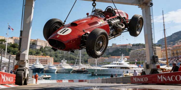 de dag dat f1 autos in de haven van monaco doken
