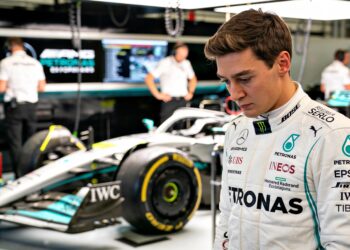 george russell in zwaar weer niets klikt meer met