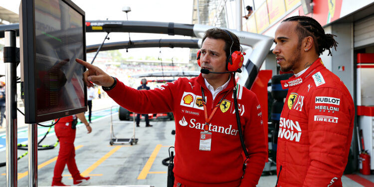 hamilton heeft zijn italiaanse bono bij ferrari ge