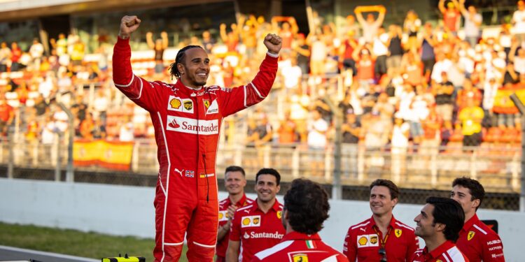 hamilton pakt eerste emotionele zege voor ferrari