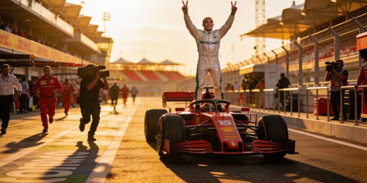 hamilton pakt historische eerste zege voor ferrari 2