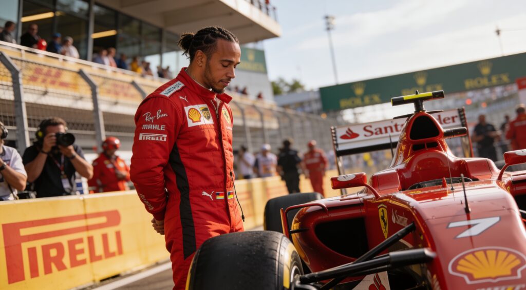 hamilton rekent af met twijfel na eerste ferrari z