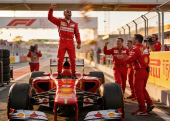 hamilton schrijft historie met eerste ferrari wins
