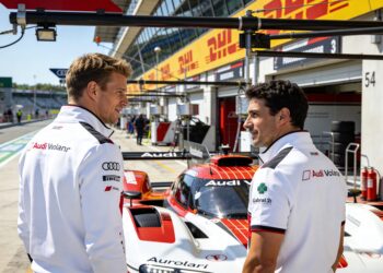 hulkenberg en bortoleto testen 1001 pk sterke audi