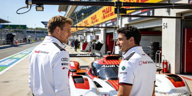 hulkenberg en bortoleto testen 1001 pk sterke audi