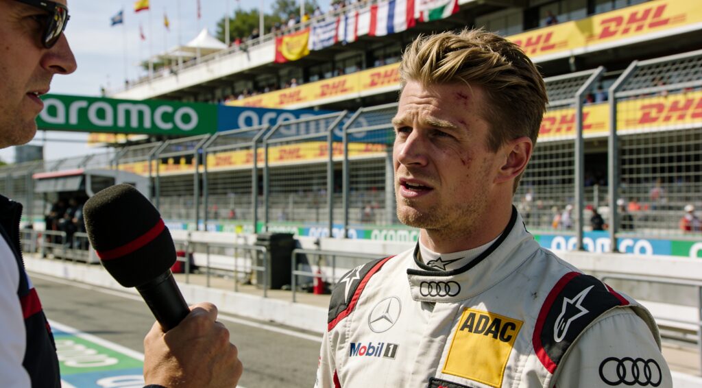 hulkenberg valt uit na bizar incident met steen va