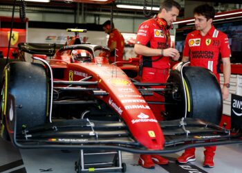 leclerc test hamiltons remconfiguratie na monaco c