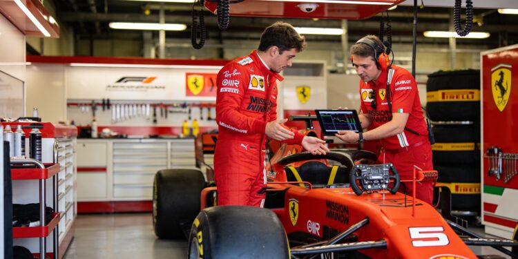 leclerc worstelt met remproblemen ferrari in eigen