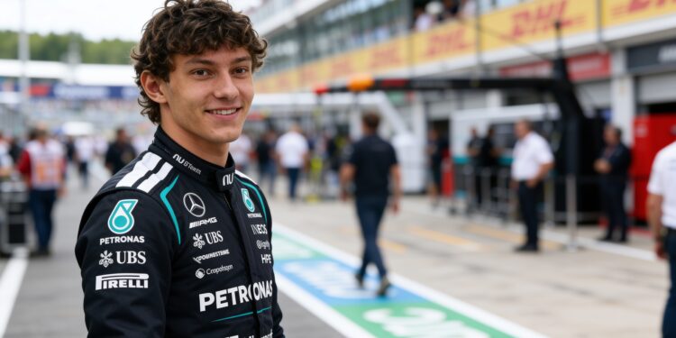 mercedes en antonelli met knipoog naar viraal kard