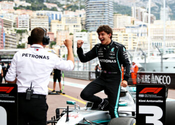 mercedes sensatie antonelli grijpt pole in monaco