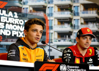 norris en leclerc op het matje geroepen voor start