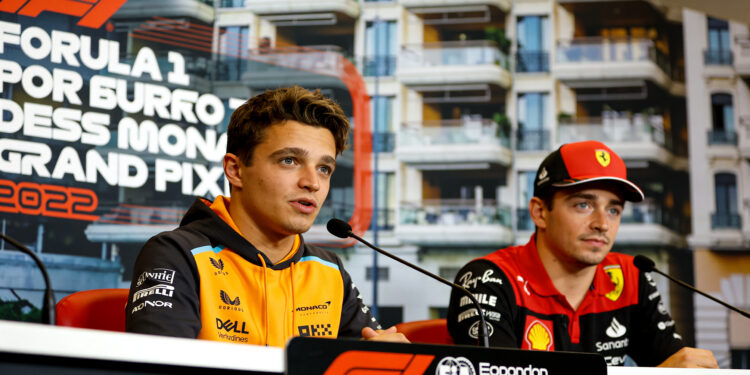 Norris en Leclerc op het matje geroepen voor start Monaco GP 1 norris en leclerc op het matje geroepen voor start