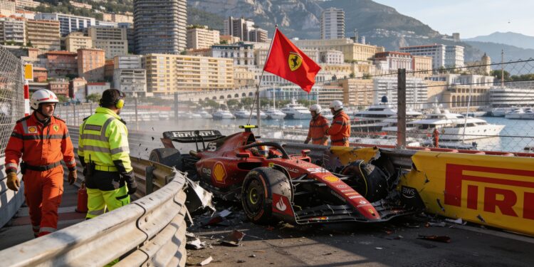 rode vlag in monaco na identieke crashes van lecle