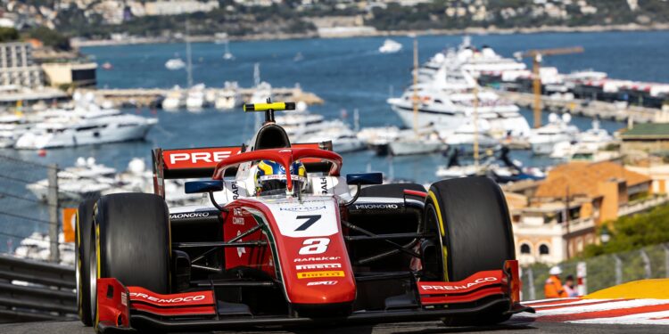 startgrid f2 monaco opgeschud na straffen camara o