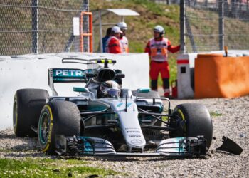 zorgen bij cadillac rempedaal bottas begeeft het i